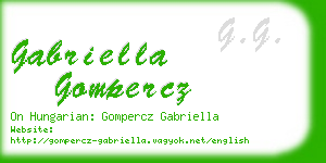 gabriella gompercz business card